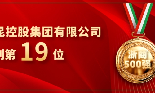 《浙商》全国500强沉磅颁布，NG集团位列第19位！