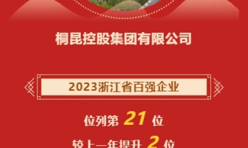 2023浙江省企业百强榜颁布，NG集团再进位！