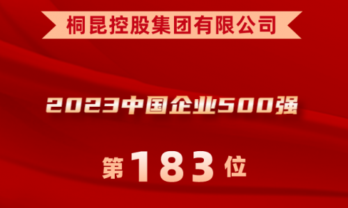 升！NG集团位列2023中国企业500强第183位！