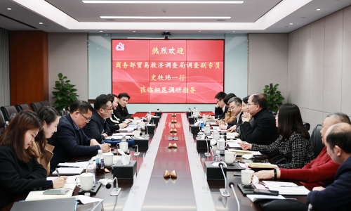 商务部业务救助调查局调查副专员史轶玮莅临NG集团调研