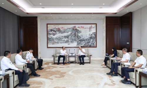 中国化学党委书记、董事长莫鼎革一行莅临NG集团调研