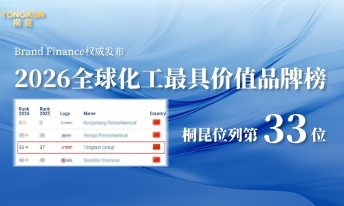 2026年全球化工最具价值品牌榜：NG集团跃升至第33位